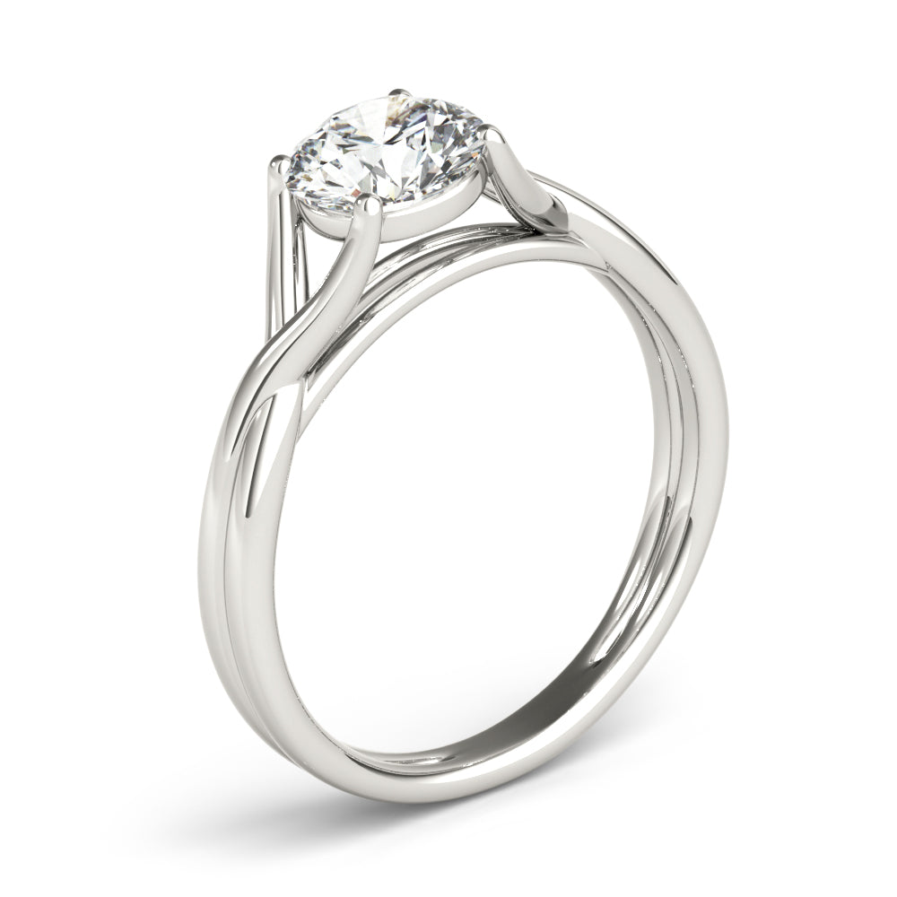 Amara Round Diamond Solitaire Engagement Ring-VIRABYANI